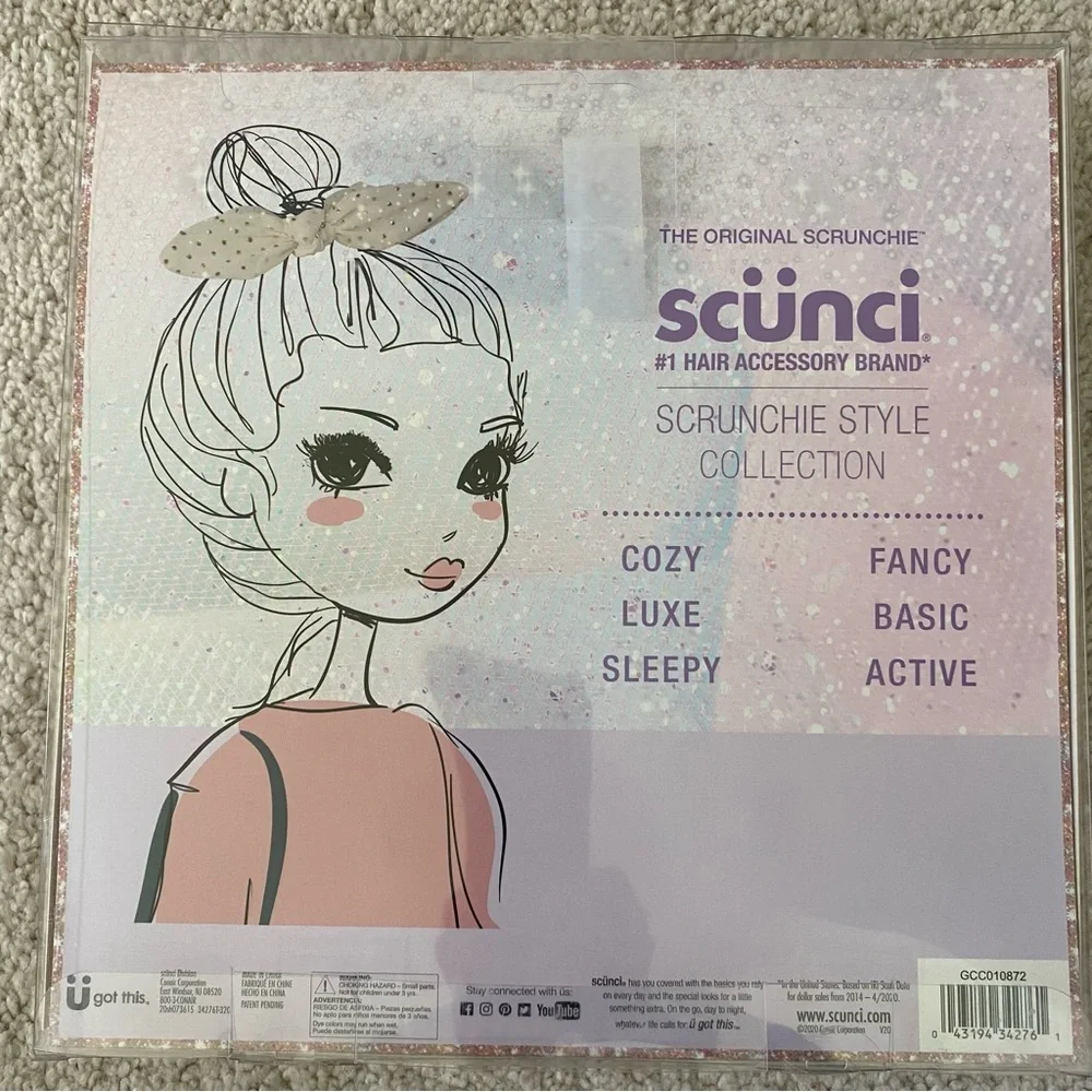 Scunci Girl’s 6 Piece Scrunchie Style Collection